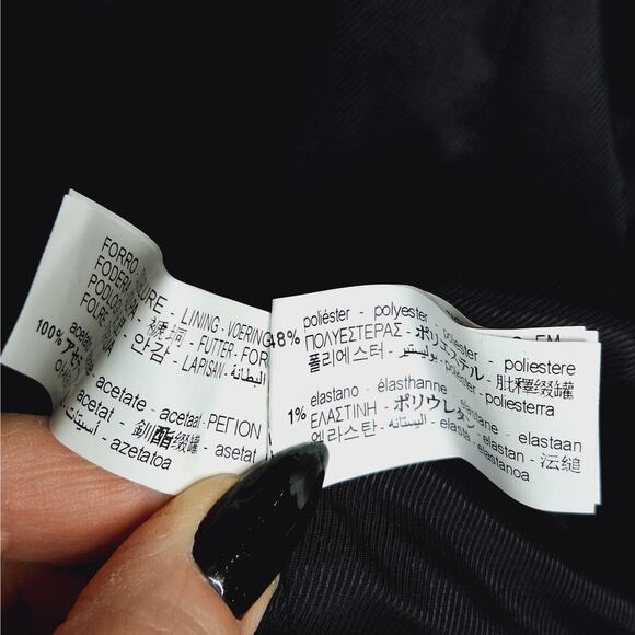 ZARA Double Breasted Oversized Blazer Jacket Dove Women's XL Minimalist Career - Picture 14 of 15